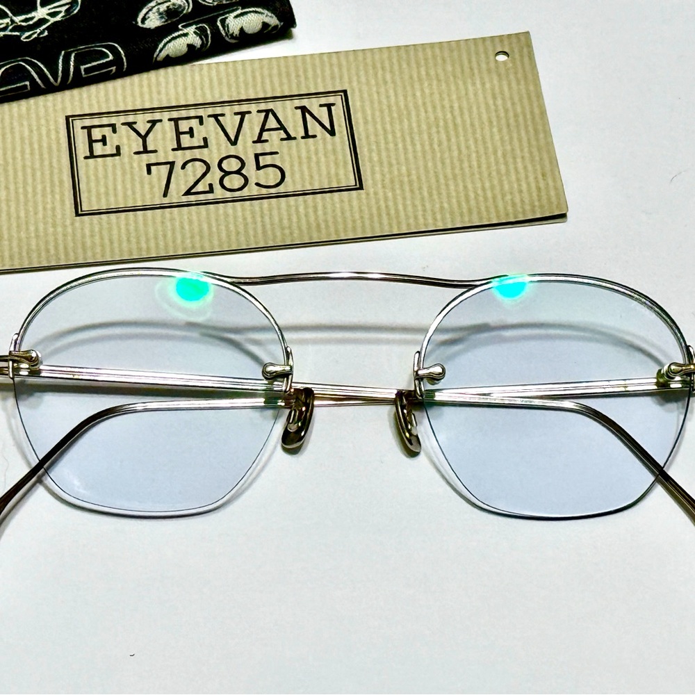 Eyevan 7285 179 like 178
Drill Mount aviator sunglasses glasses frame